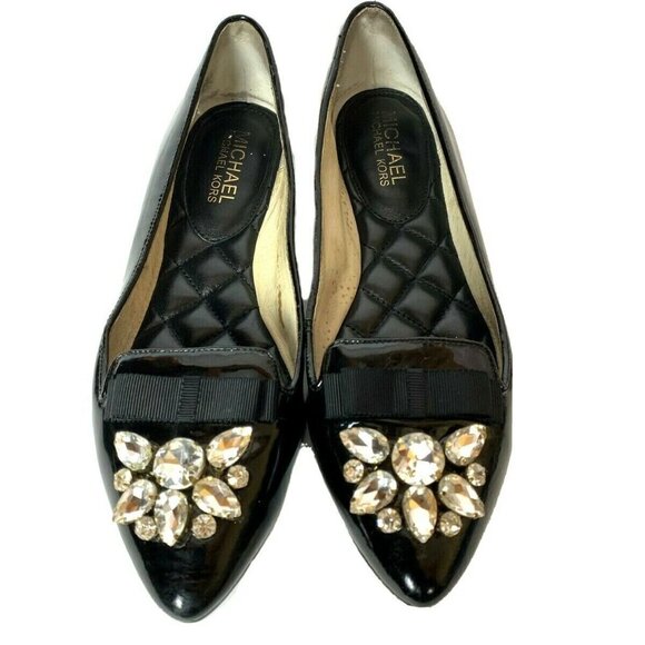 Michael Kors Felicity Flat Shoe in Black - Picture 2 of 11
